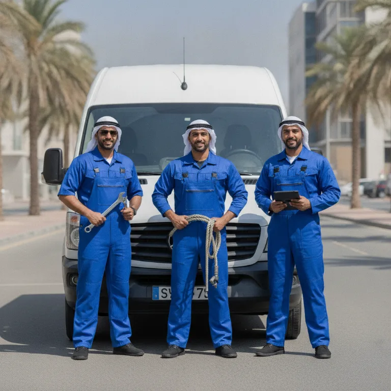 ونش سيارات فريق في واحة دبي للسيليكون